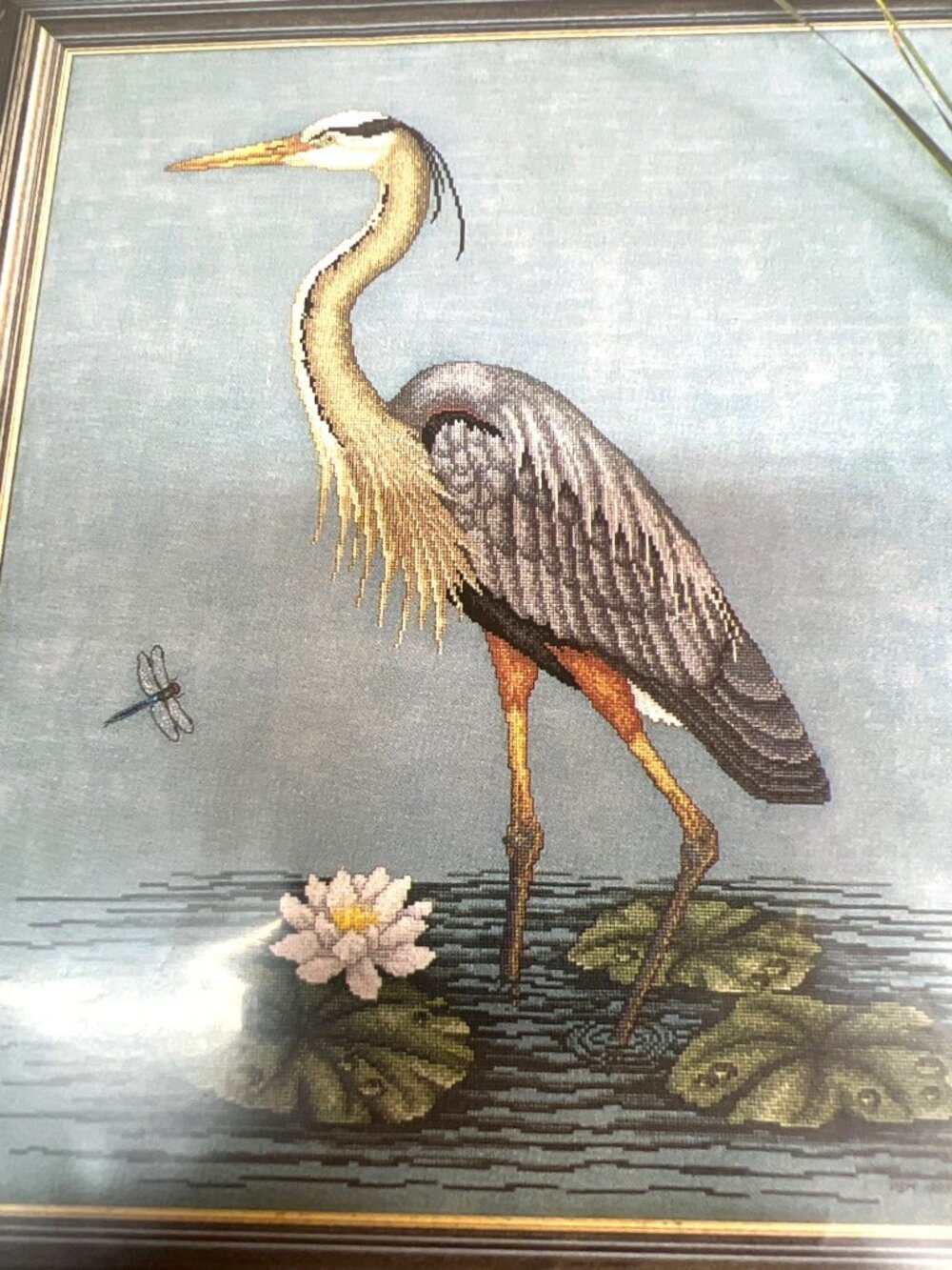 Great Blue Heron Cross Stitch Pattern No. 34 By Crossed Wing Collection